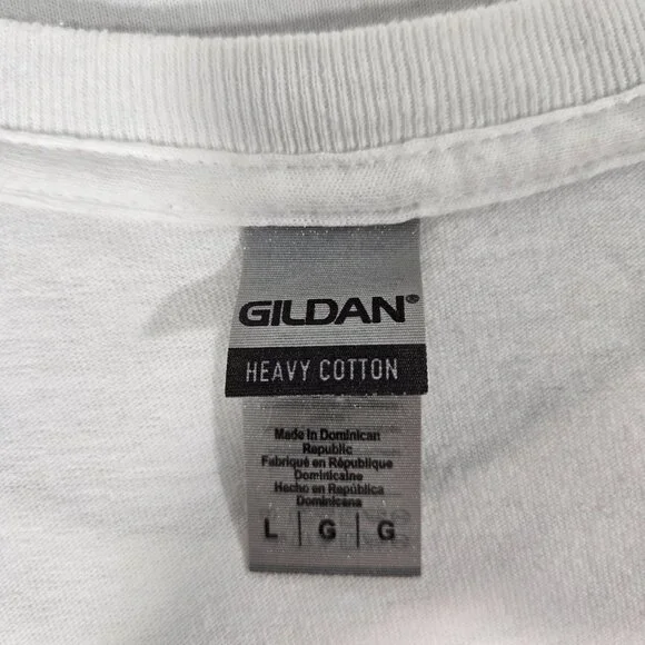 RARE Vintage 90's GILDAN Y2K Ice Cream Carton Skateboard WHITE T-Shirt Size L. - Picture 14 of 17